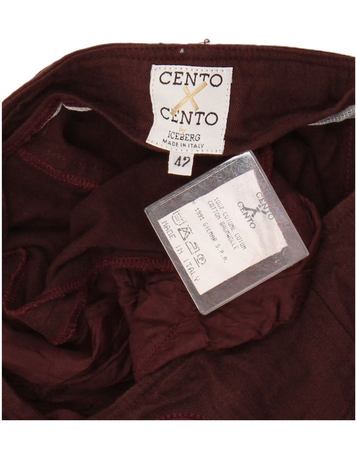 Iceberg Femme Cento / Cento Jupe trapèze IT 42 Medium W26 Bordeaux