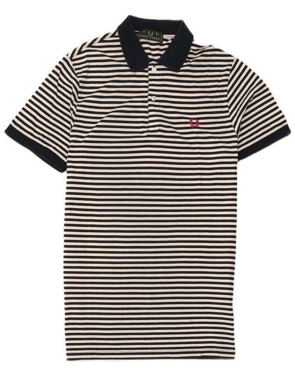 Fred Perry Polo Rugby Homme XL Bleu Marine Rayé Coton