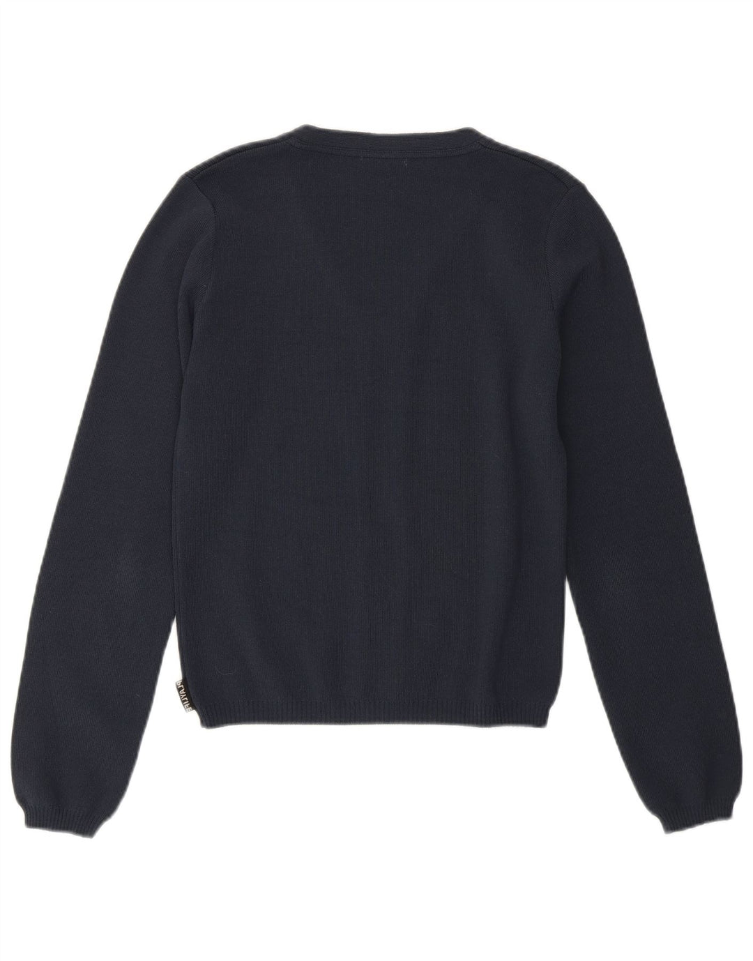 Playlife Femmes Crop Cardigan Pull UK 12 Moyen Bleu Marine Polyamide