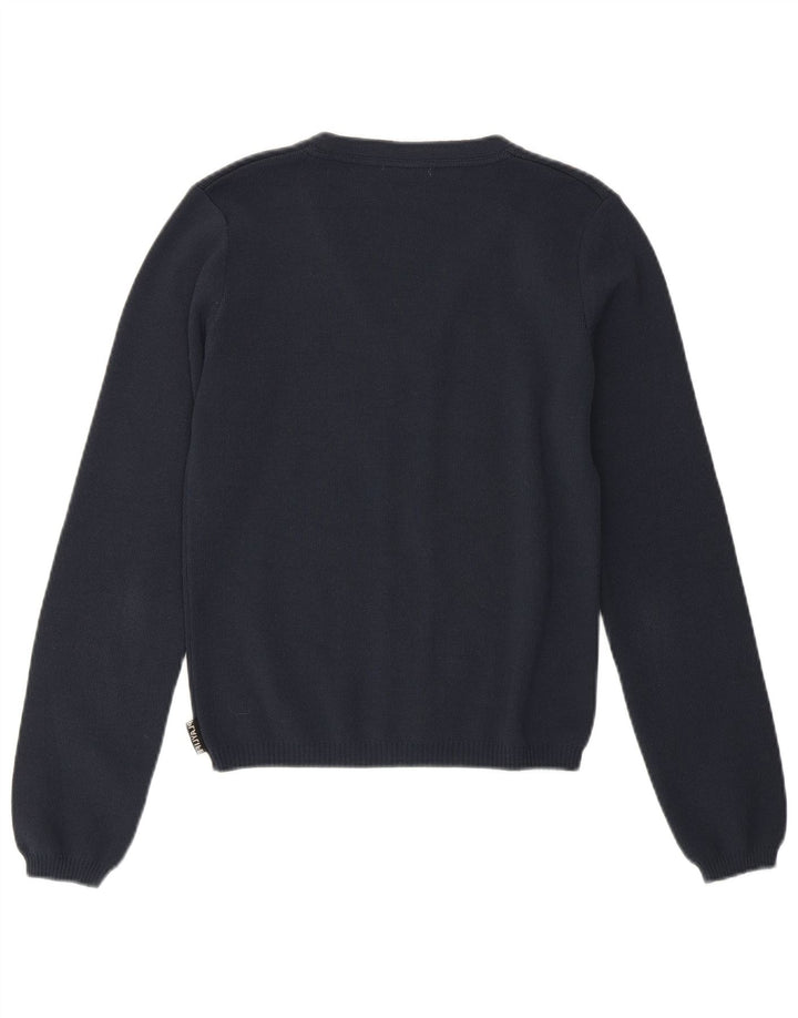 Playlife Femmes Crop Cardigan Pull UK 12 Moyen Bleu Marine Polyamide