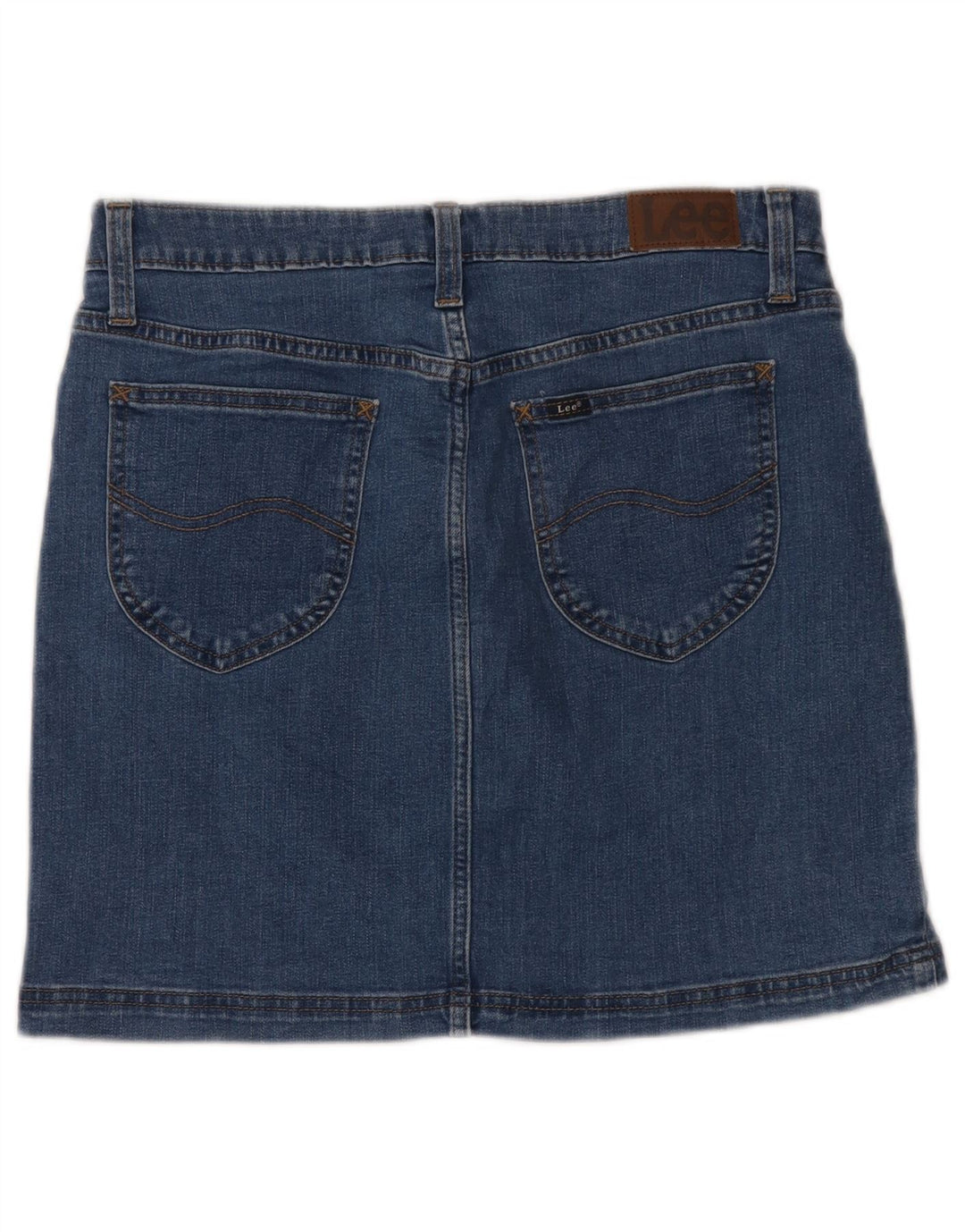 LEE Jupe en jean pour femme US 10 Large W32 Bleu Coton
