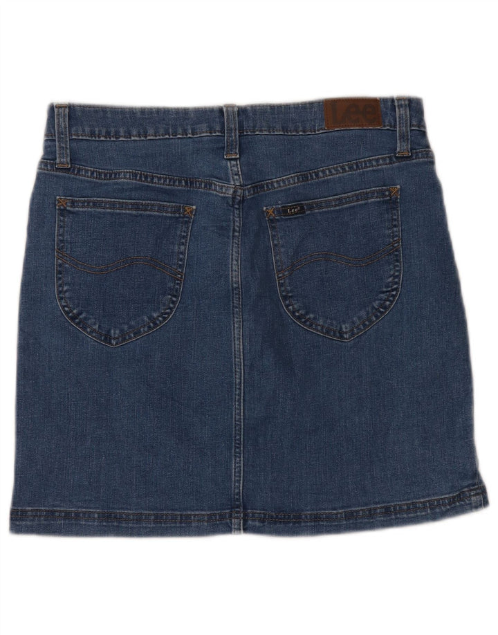 LEE Jupe en jean pour femme US 10 Large W32 Bleu Coton