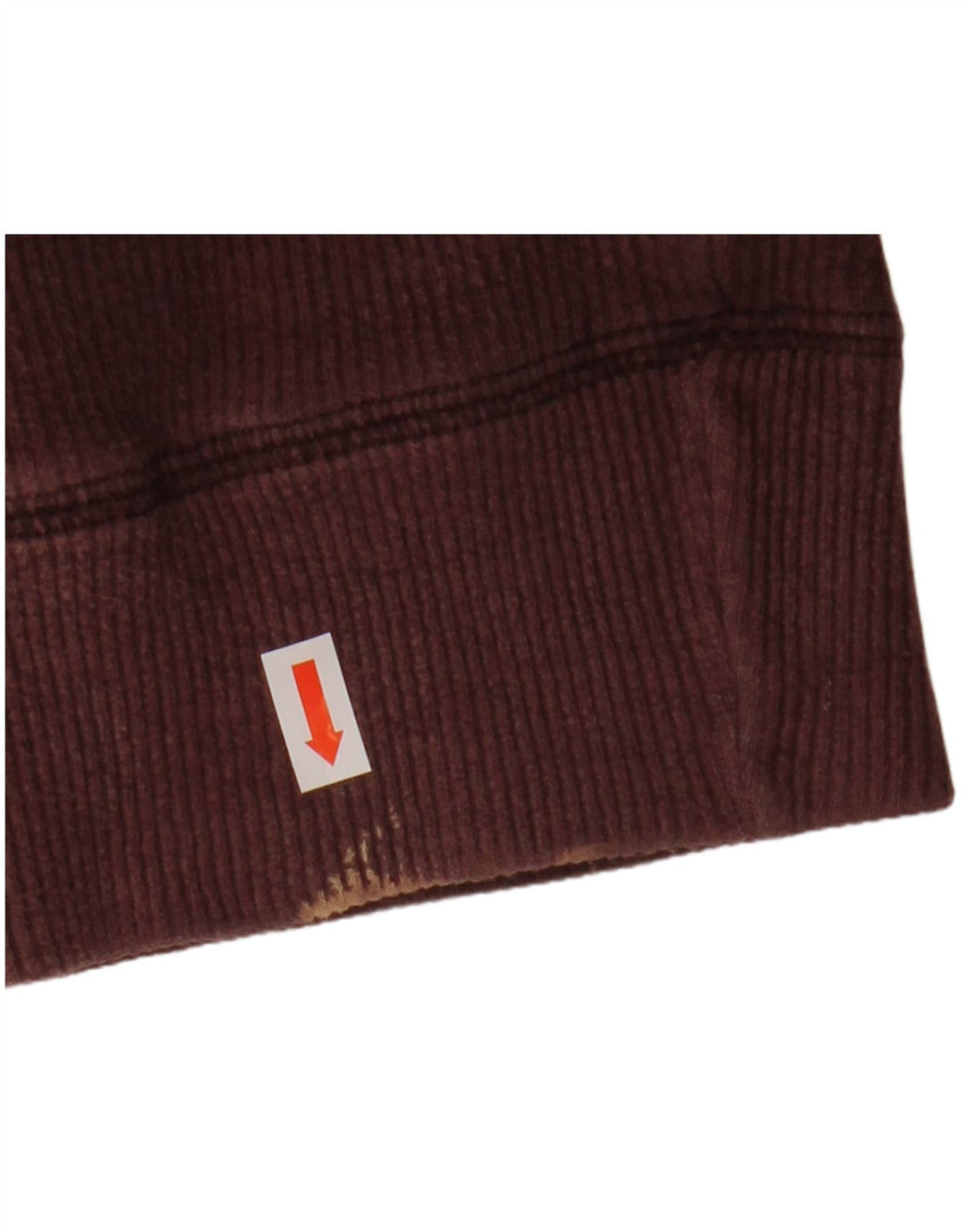 Fat Face Sweat-shirt col zippé pour homme en coton bordeaux moyen