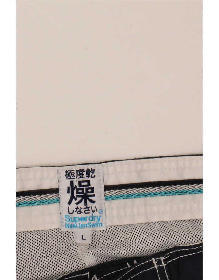Superdry Short de Bain Graphique Homme Bleu Marine Large