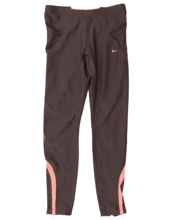 Legging Nike Dri Fit pour femme UK 10/12 Gris moyen Colourblock