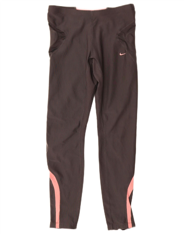 Legging Nike Dri Fit pour femme UK 10/12 Gris moyen Colourblock