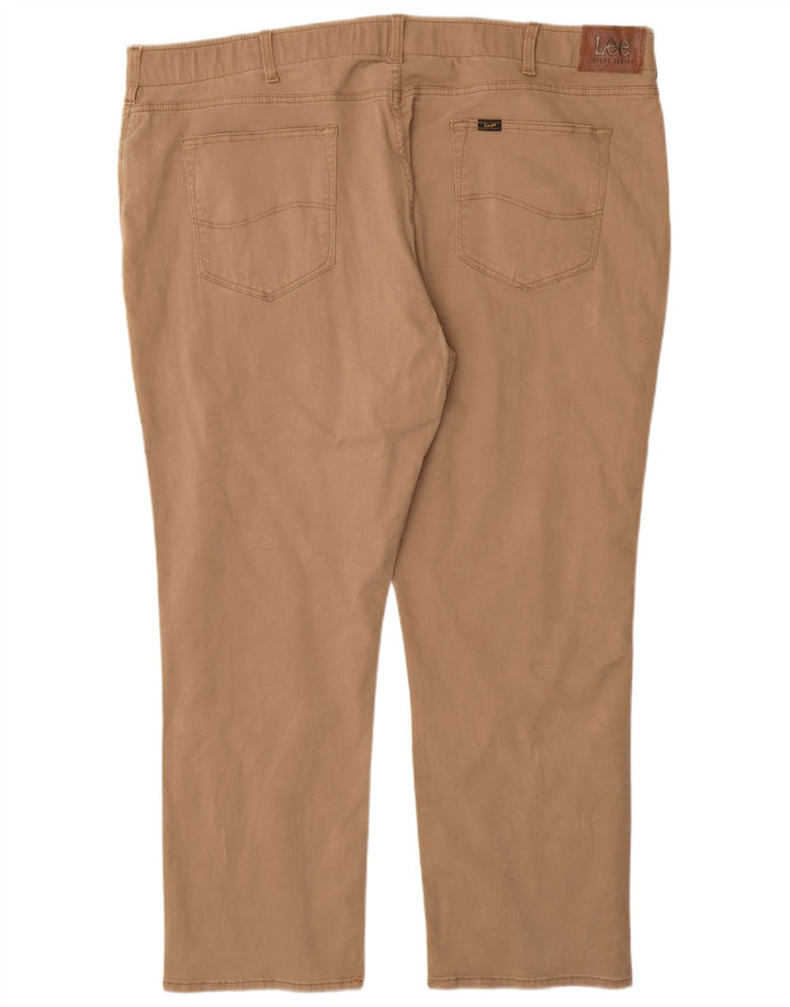 LEE Pantalon décontracté droit fuselé Extreme Motion pour homme W48 L30 Beige