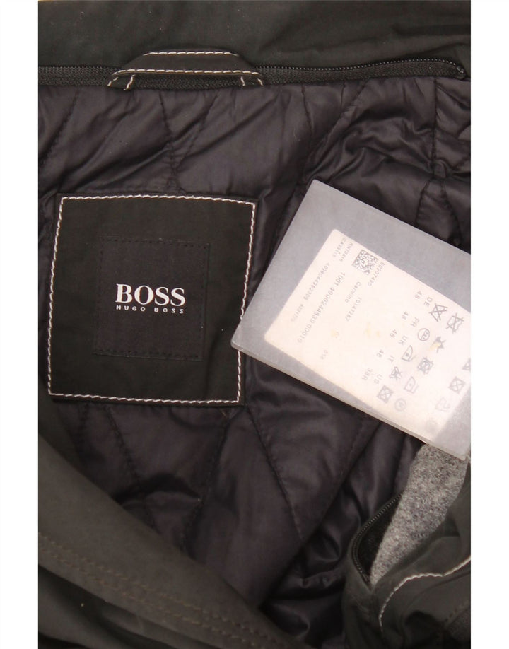 Hugo Boss Veste utilitaire pour hommes EU 48 Polyester noir moyen
