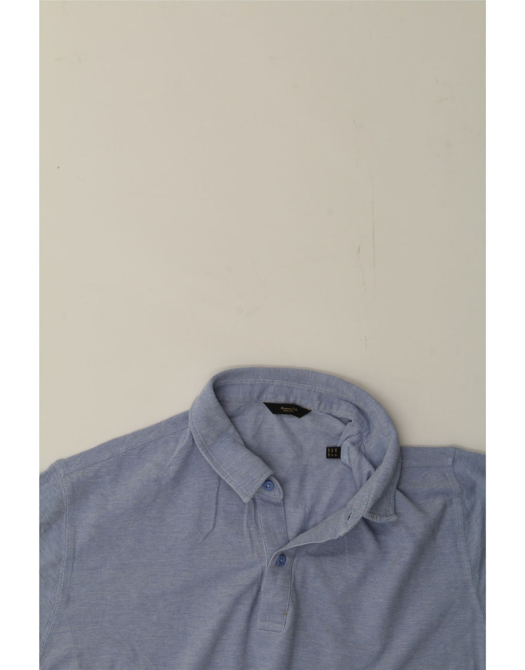 MASSIMO DUTTI Mens Polo Shirt XL Blue Cotton Vintage Massimo Dutti and Second-Hand Massimo Dutti from Messina Hembry 