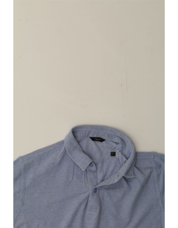 MASSIMO DUTTI Mens Polo Shirt XL Blue Cotton Vintage Massimo Dutti and Second-Hand Massimo Dutti from Messina Hembry 