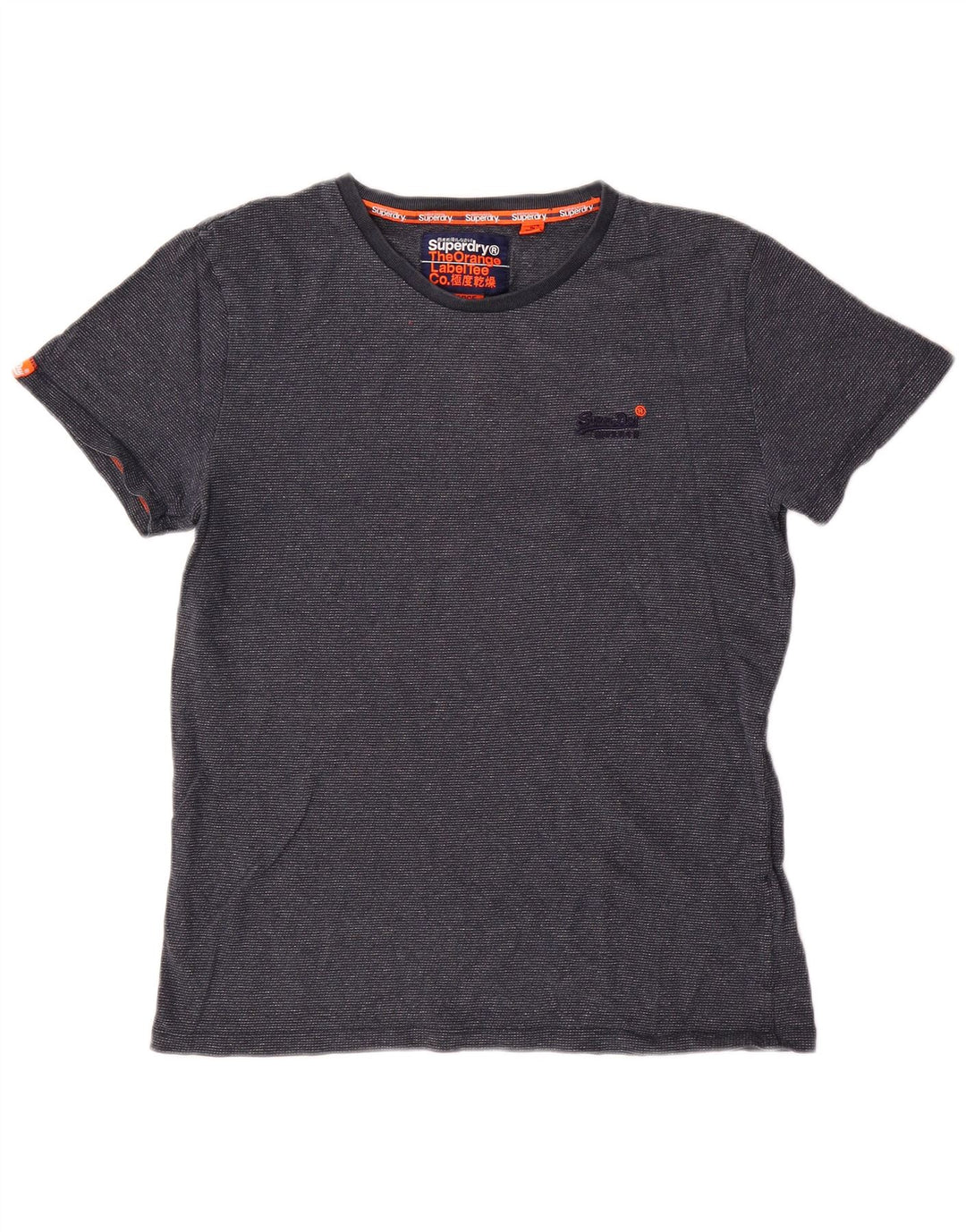 Superdry T-Shirt Homme Top Large Bleu Marine Coton