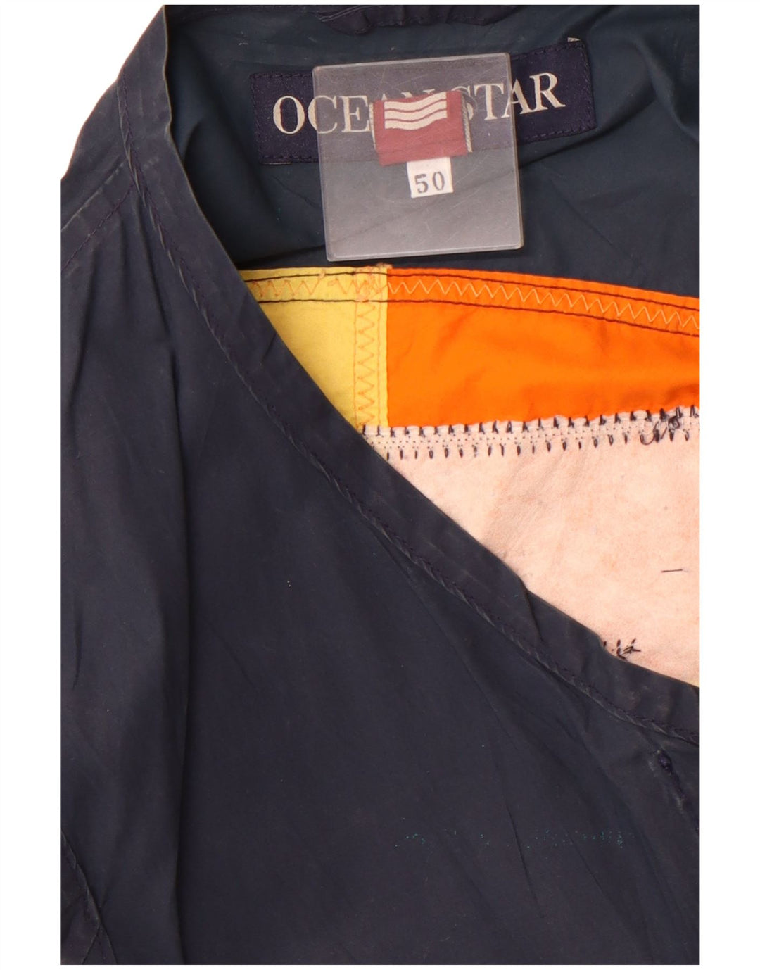 OCEAN STAR Gilet utilitaire graphique pour hommes IT 50 Large bleu marine colour block