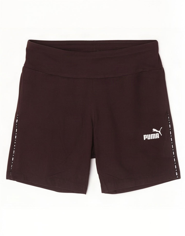 Puma Short de sport graphique pour femme UK 14 Large Noir