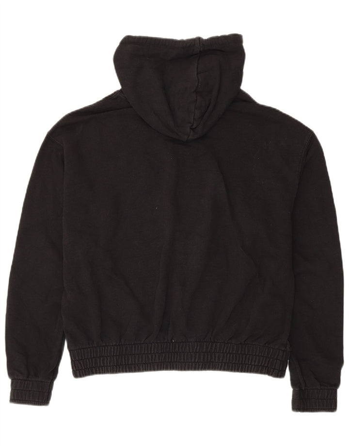 PUMA Pull à capuche surdimensionné pour femme UK 44 Coton noir moyen