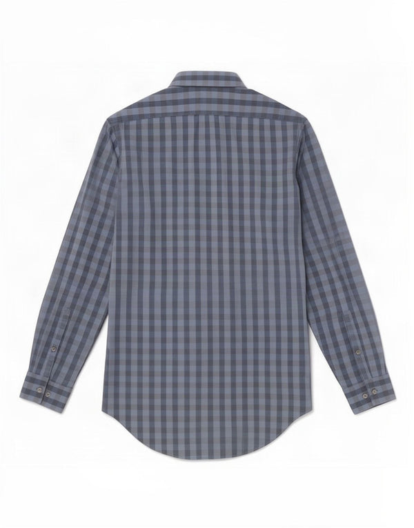 Calvin Klein Chemise slim fit pour homme Taille 15 Bleu moyen Vichy