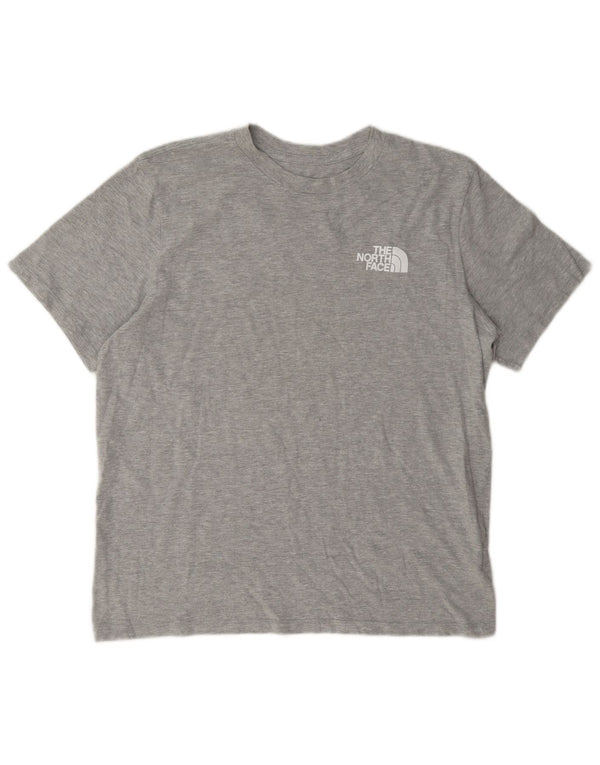 The North Face T-shirt graphique pour femme UK 16 Large Gris Coton