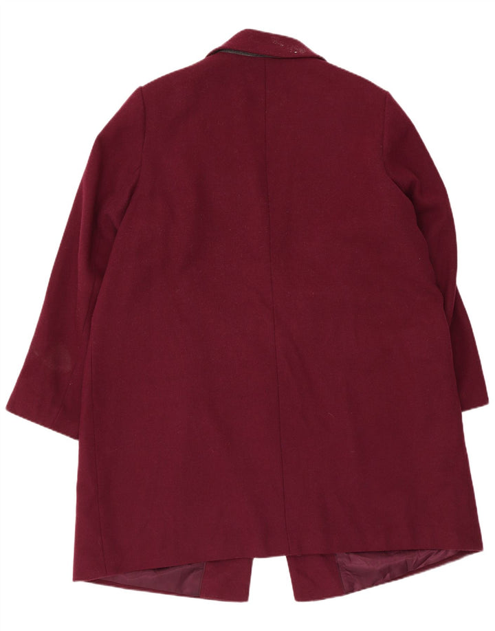 Marks & Spencer Manteau Femme UK 20 2XL Bordeaux Polyester