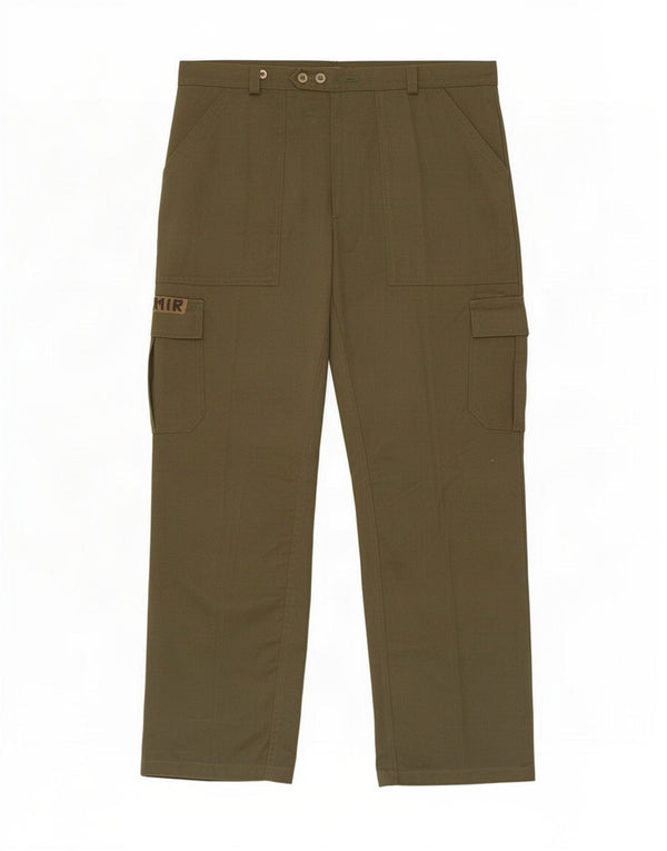 Pantalon Cargo Droit Homme Vintage IT 50 Grand W32 L32 Kaki