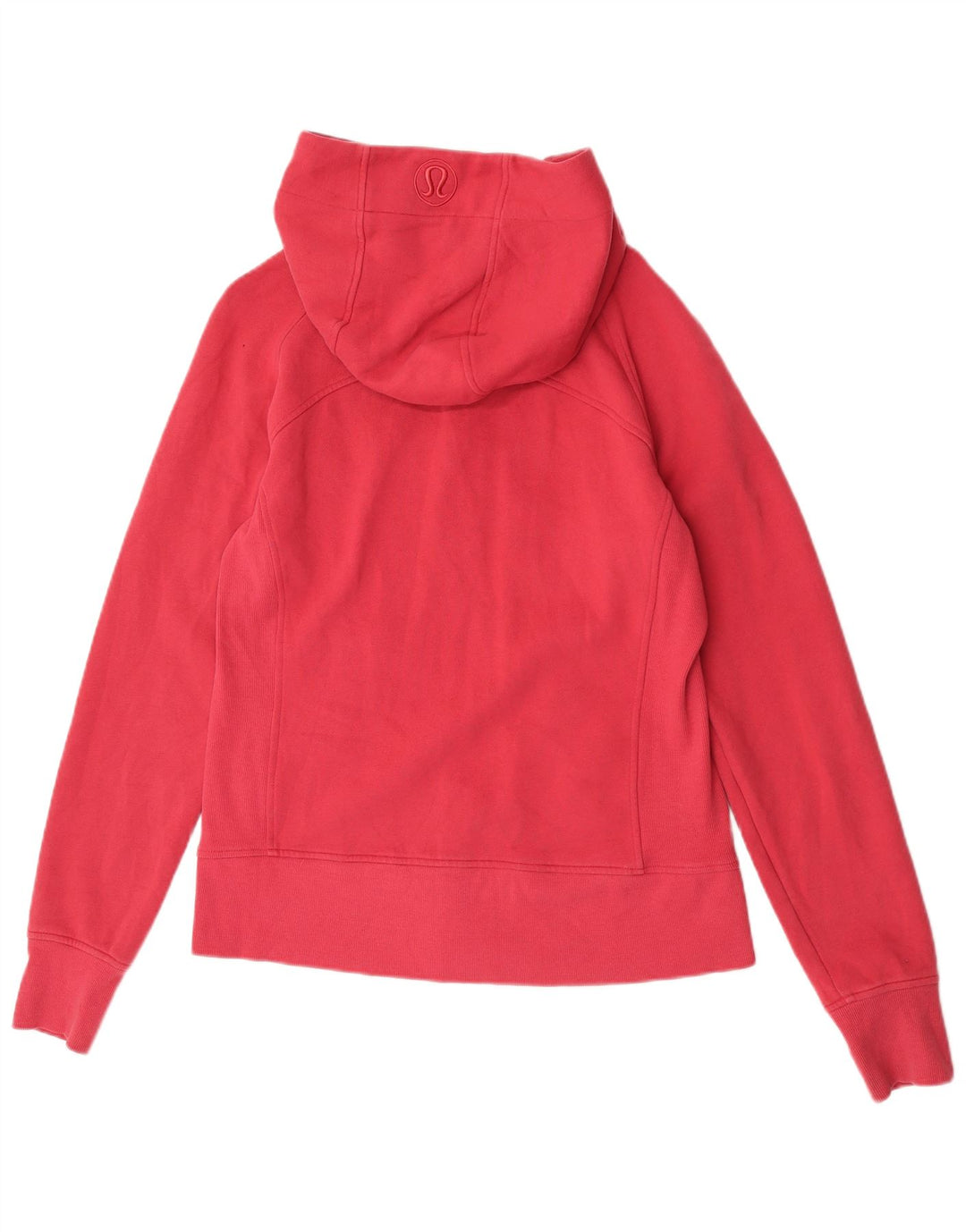 Lululemon Pull à capuche zippé pour femme US 12 Grand coton rouge