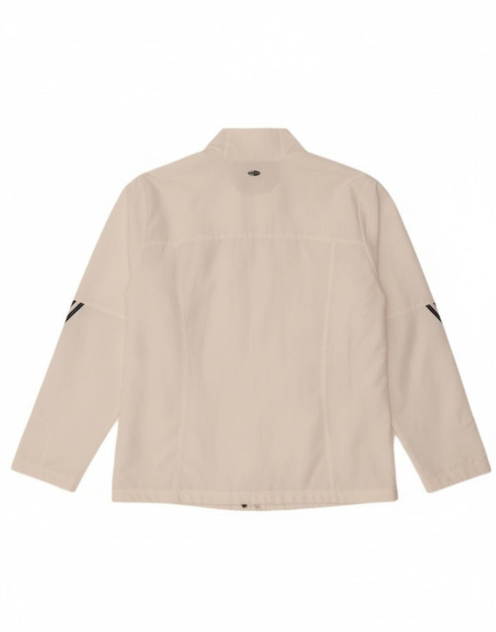Adidas Climalite Survêtement Top Veste UK 16 Grand Blanc Polyester
