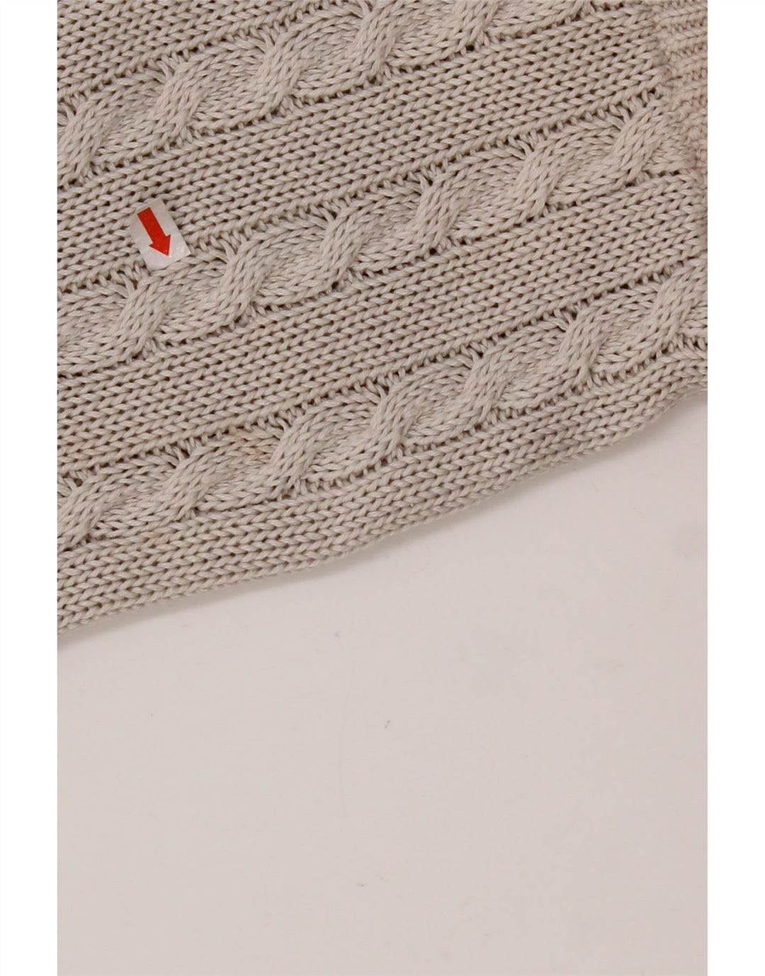 VINTAGE Femme Crew Neck Jumper Pull UK 14 Moyen Gris Fair Isle Coton