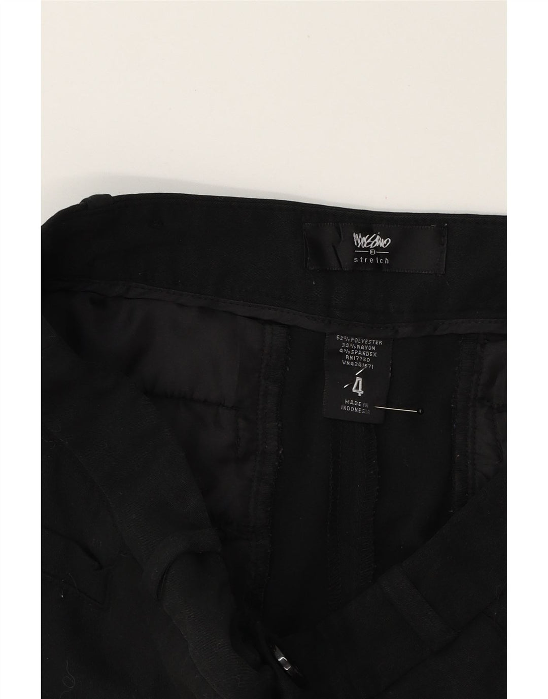 MOSSIMO Womens Bootcut Casual Trousers US 4 Small W32 L30 Black Polyester Vintage Mossimo and Second-Hand Mossimo from Messina Hembry 