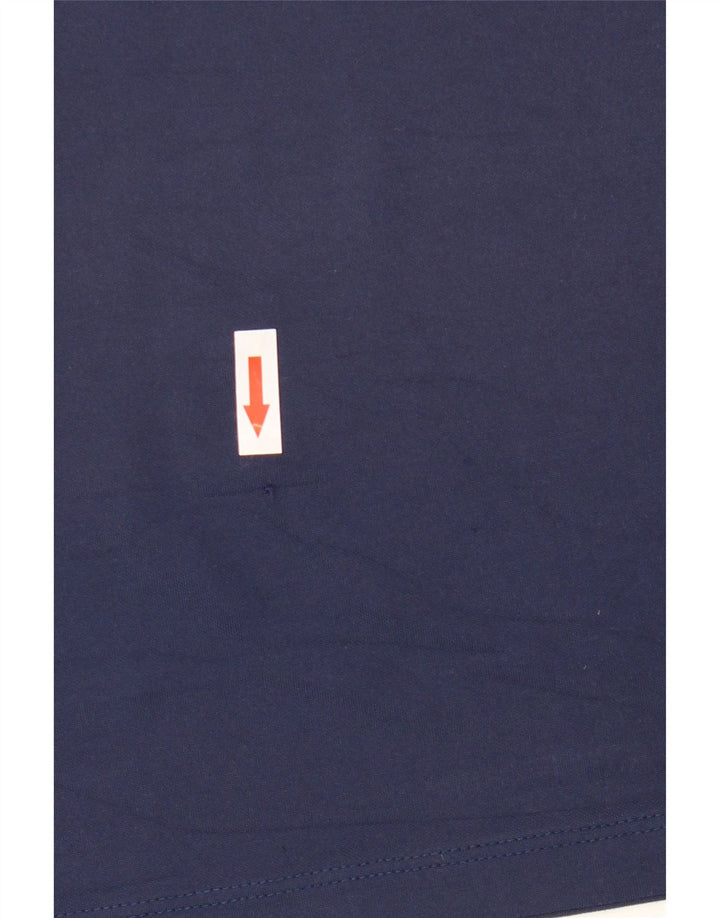 NIKE Homme Dri Fit T-Shirt Haut Bleu Marine Moyen Polyester