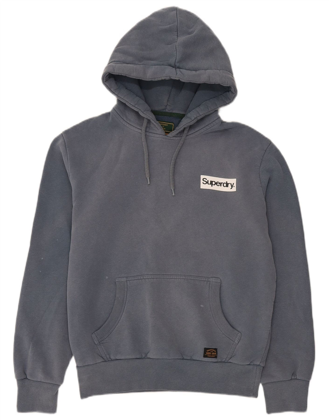 Superdry Pull à capuche pour homme en coton bleu petit
