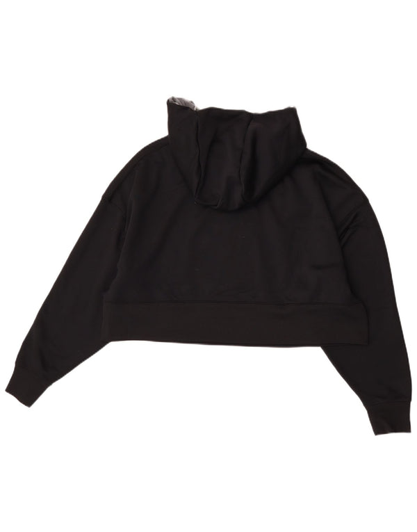 Nike Femme Dri Fit Graphic Sweat à capuche surdimensionné UK 14 Noir moyen