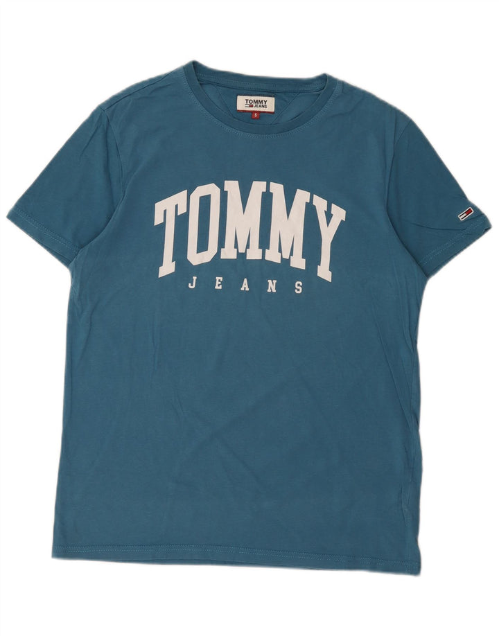 Tommy Hilfiger T-Shirt Graphique Homme Petit Bleu Coton