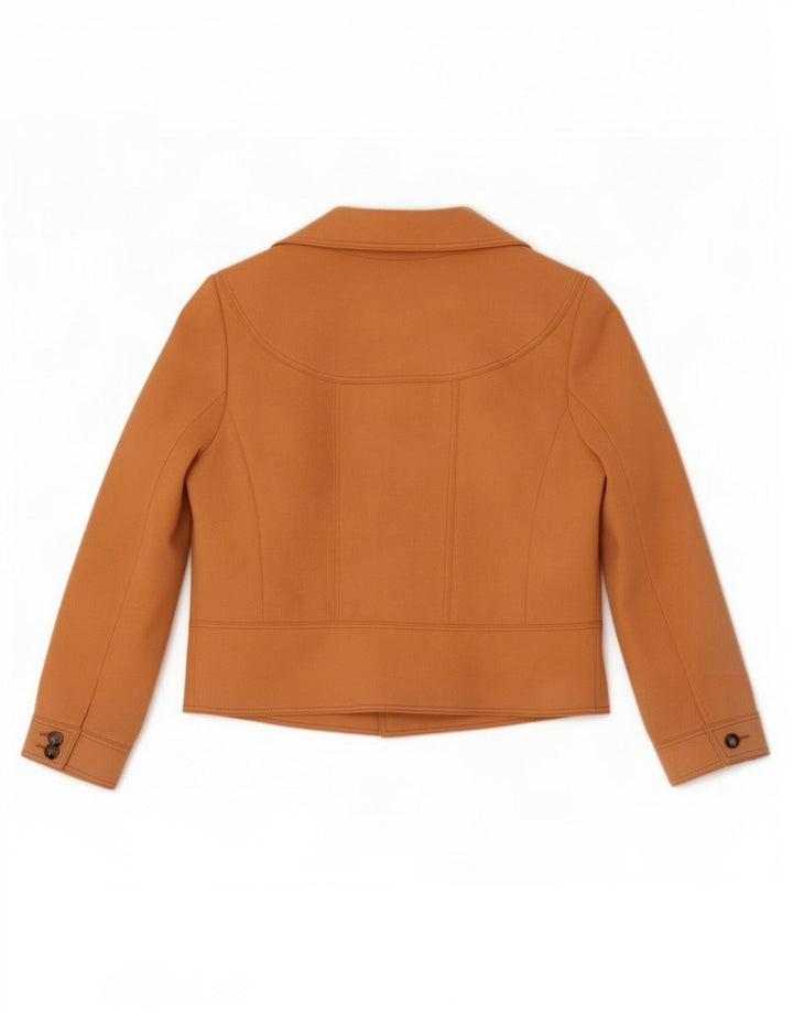 Veste Bomber Femme Vintage EU 40 Polyester Marron Moyen