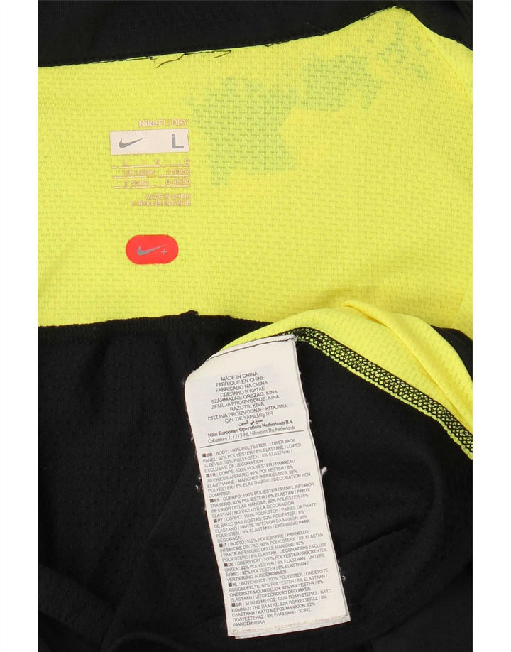 Nike Veste de survêtement pour homme UK 42/44 Large Noir Colourblock Polyester