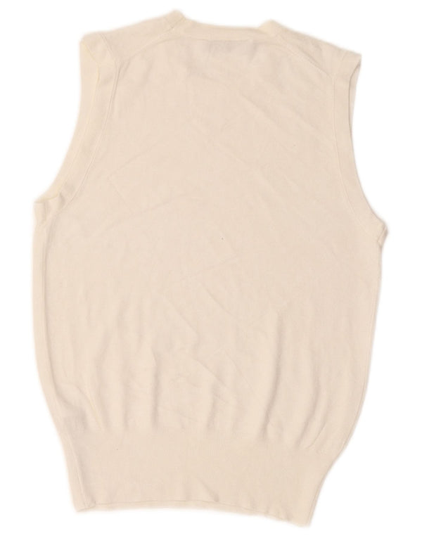 Zara Femme Débardeur UK 12 Medium Off White Viscose