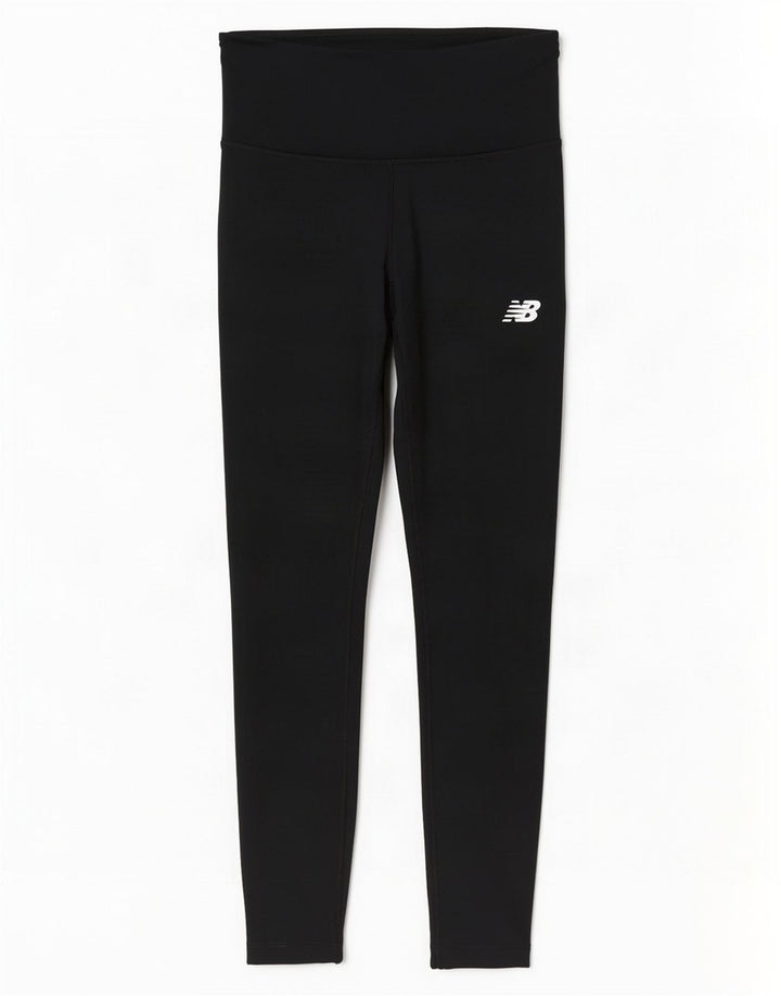 New Balance Leggings Femme UK 10 Petit Noir Polyester