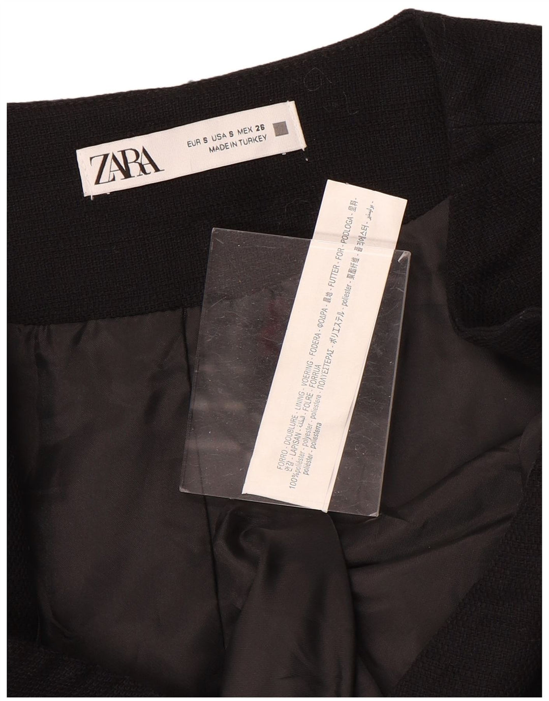 Zara Gilet Femme UK 10 Petit Noir