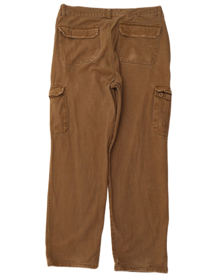 VINTAGE Pantalon cargo droit homme EU 52 XL W36 L30 Coton kaki