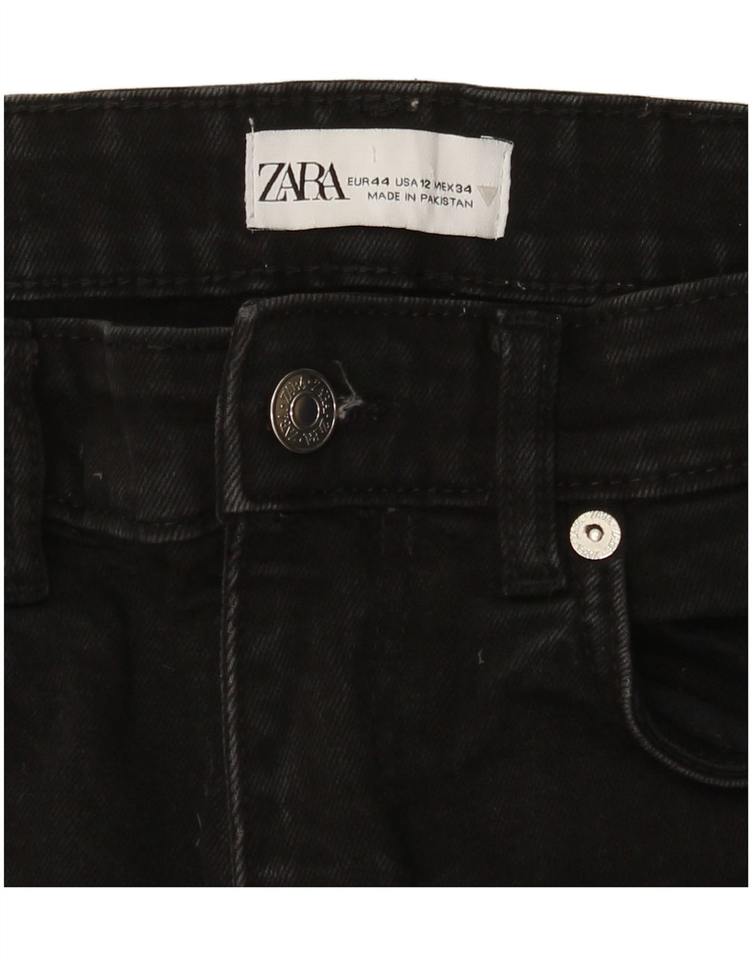 Zara Jean Bootcut Femme EU 44 XL W34 L25 Noir