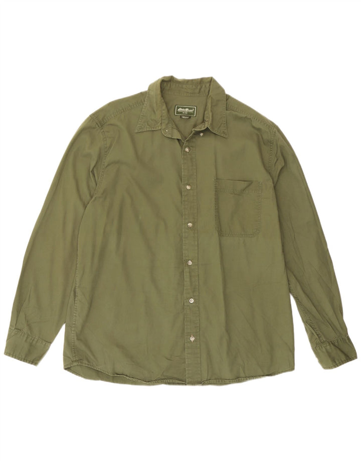 Eddie Bauer Chemise Homme Grand Coton Vert
