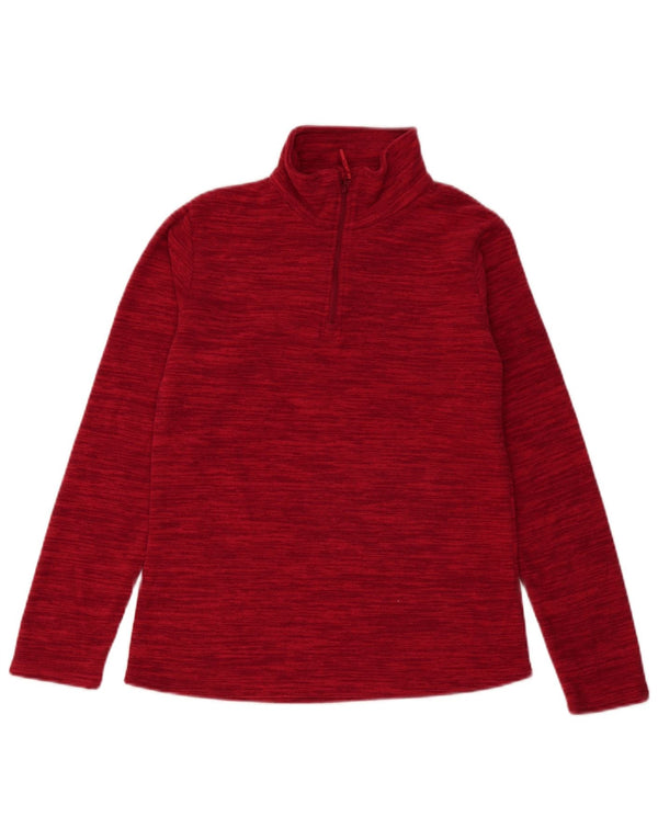 Mountain Warehouse Pull polaire à col zippé pour femme UK 10 Petit rouge moucheté