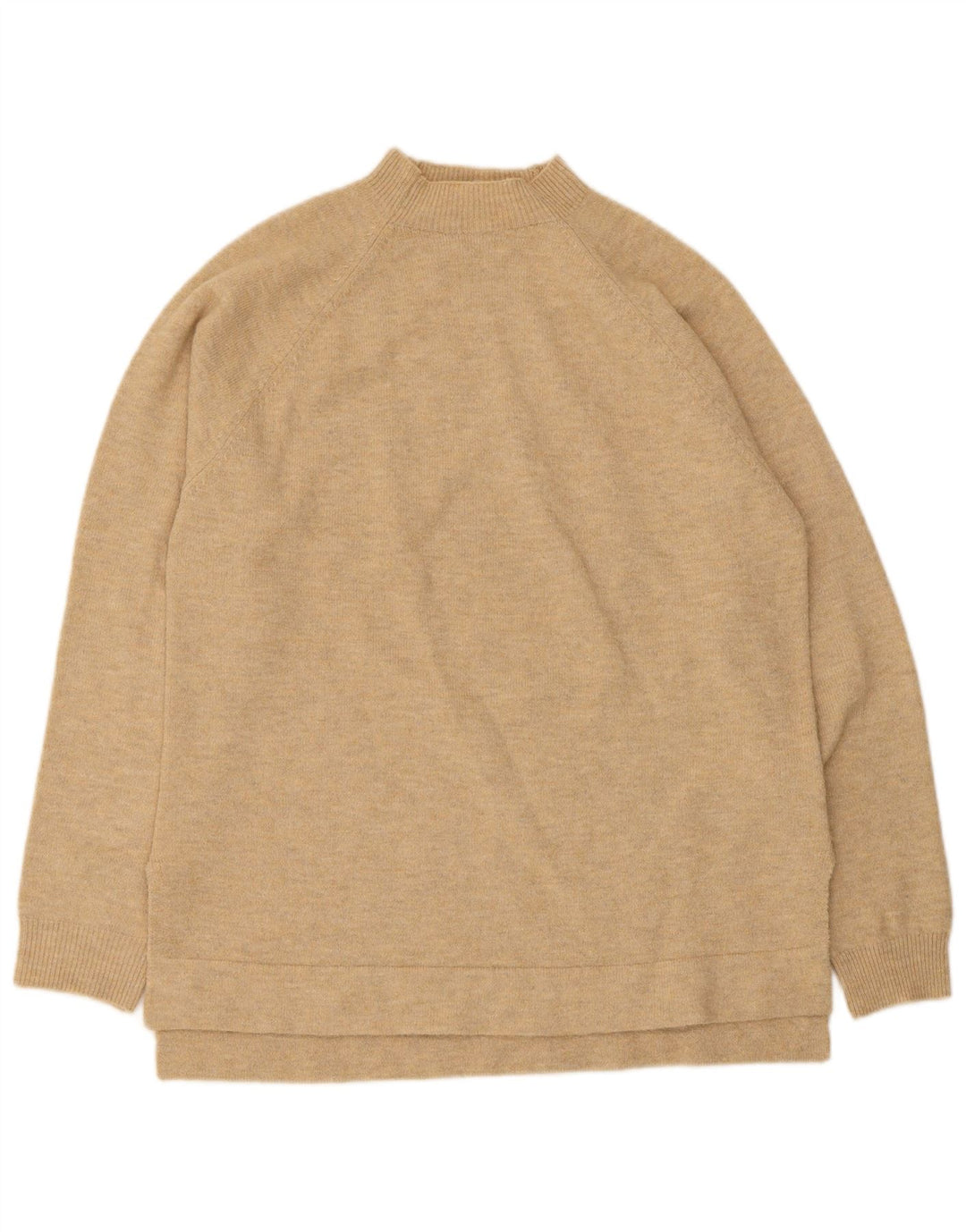 Indi & Cold Pull surdimensionné à col roulé pour femme UK 10 Petit Beige