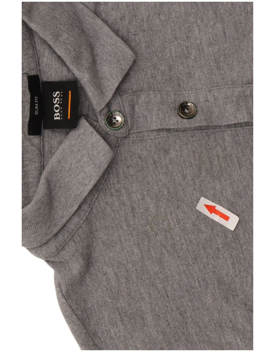 HUGO BOSS Polo Slim Fit Petit Gris Homme