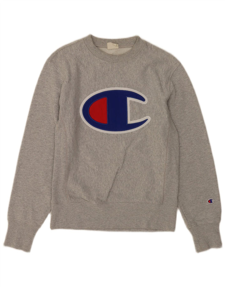 Champion Sweat-shirt graphique pour homme Petit coton moucheté gris