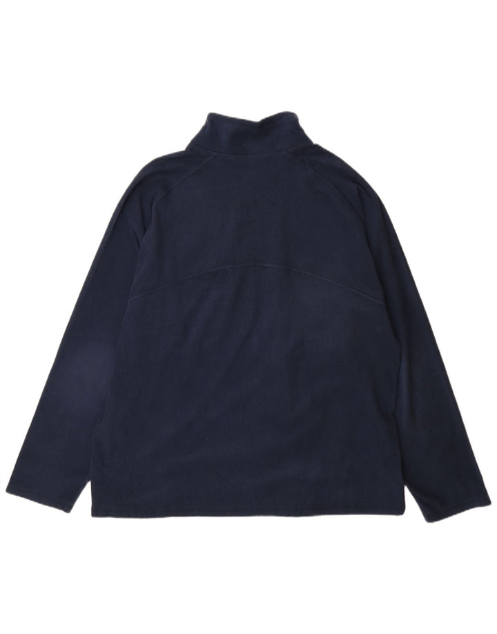 REEBOK Veste Polaire Homme UK 42 XL Bleu Marine Polyester