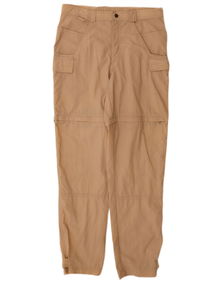 Jack Wolfskin Pantalon cargo coupe-vent pour femme Large W32 L33 Beige
