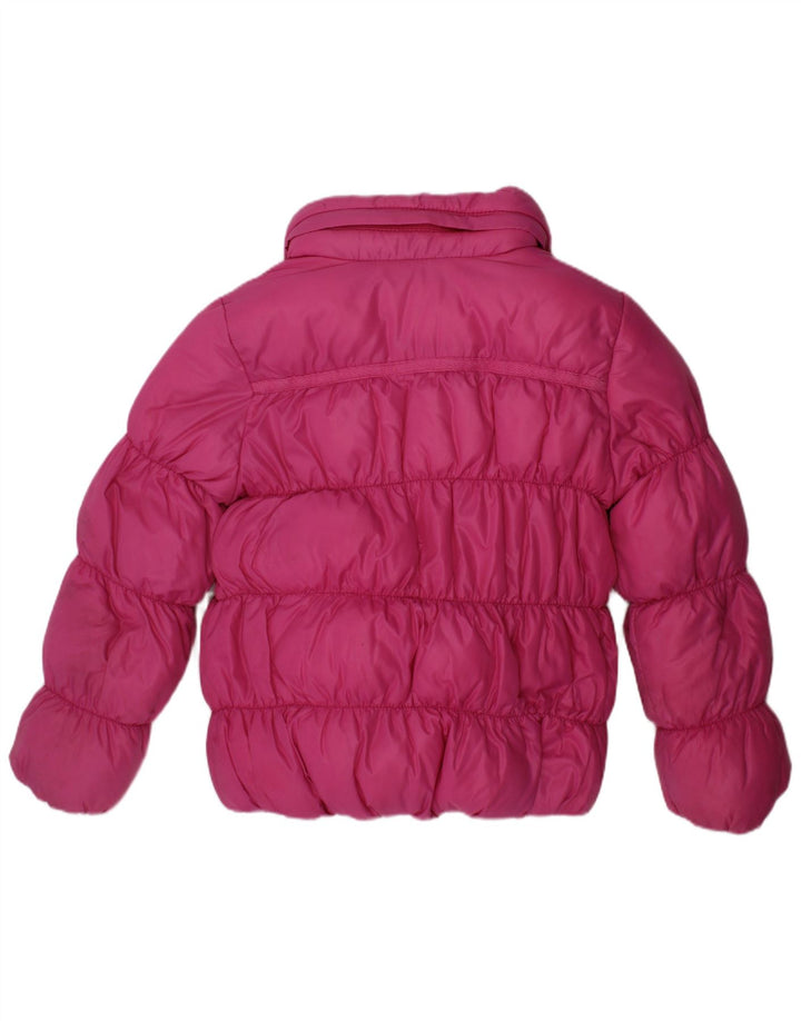 Dkny Veste matelassée réversible à capuche pour fille 4-5 ans Rose Polyester