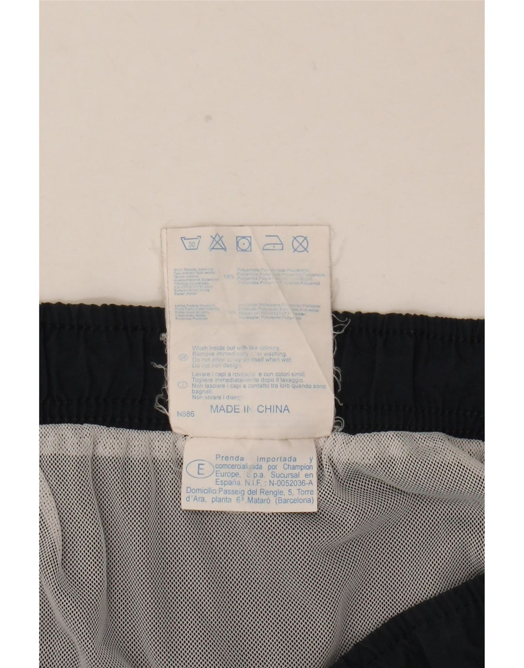 Champion Short de Bain Homme 2XL Bleu Marine Colourblock