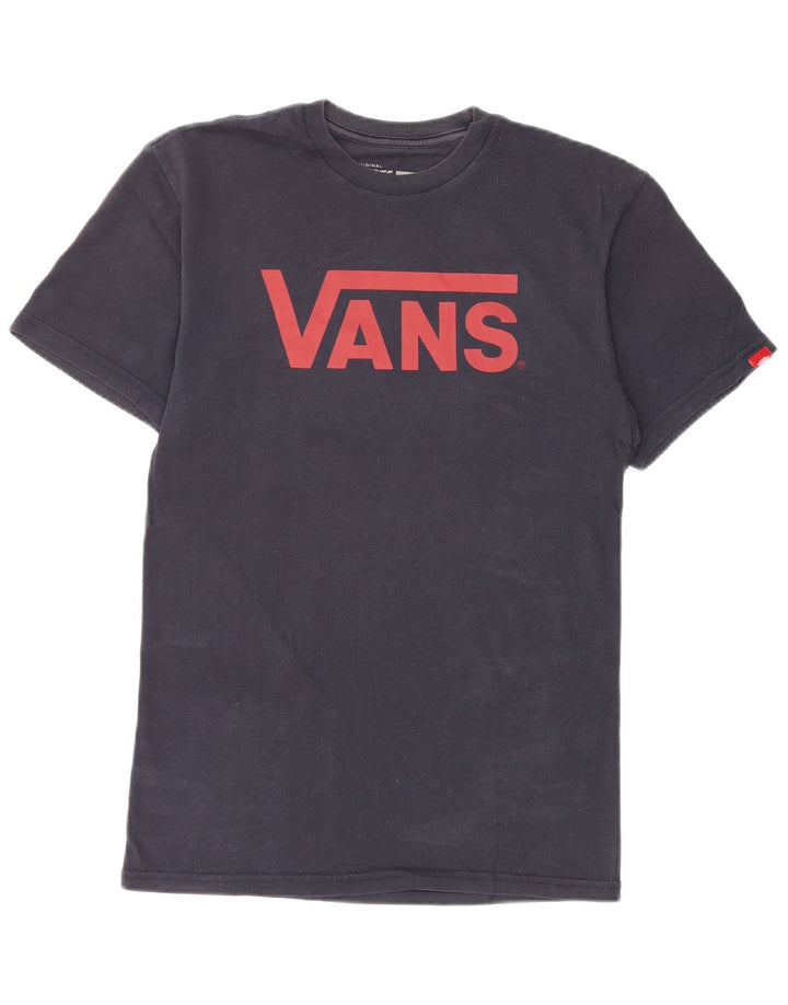 Vans T-shirt graphique coupe classique pour homme, petit, bleu marine, en coton