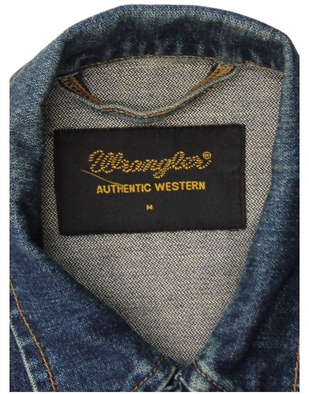 Wrangler Veste en jean pour homme UK 38 Coton bleu moyen