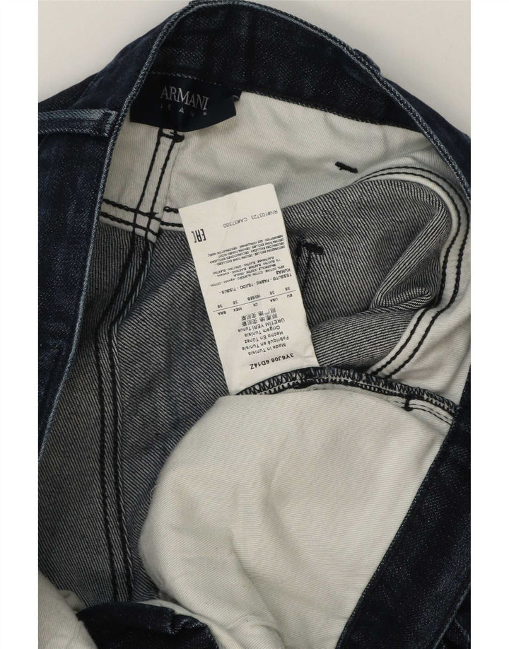 Armani Jeans Slim Homme W38 L34 Bleu Marine Coton
