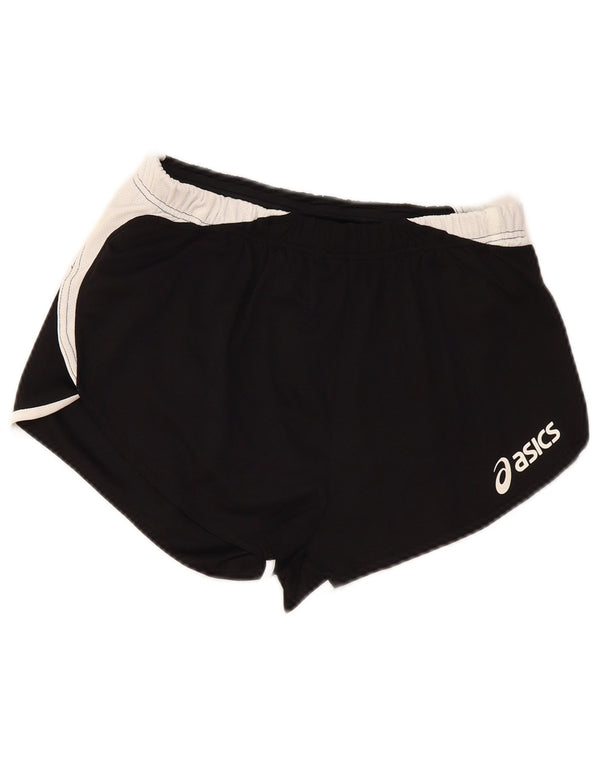 Asics Short de sport pour femme UK 12 Medium Noir Colorblock Polyester